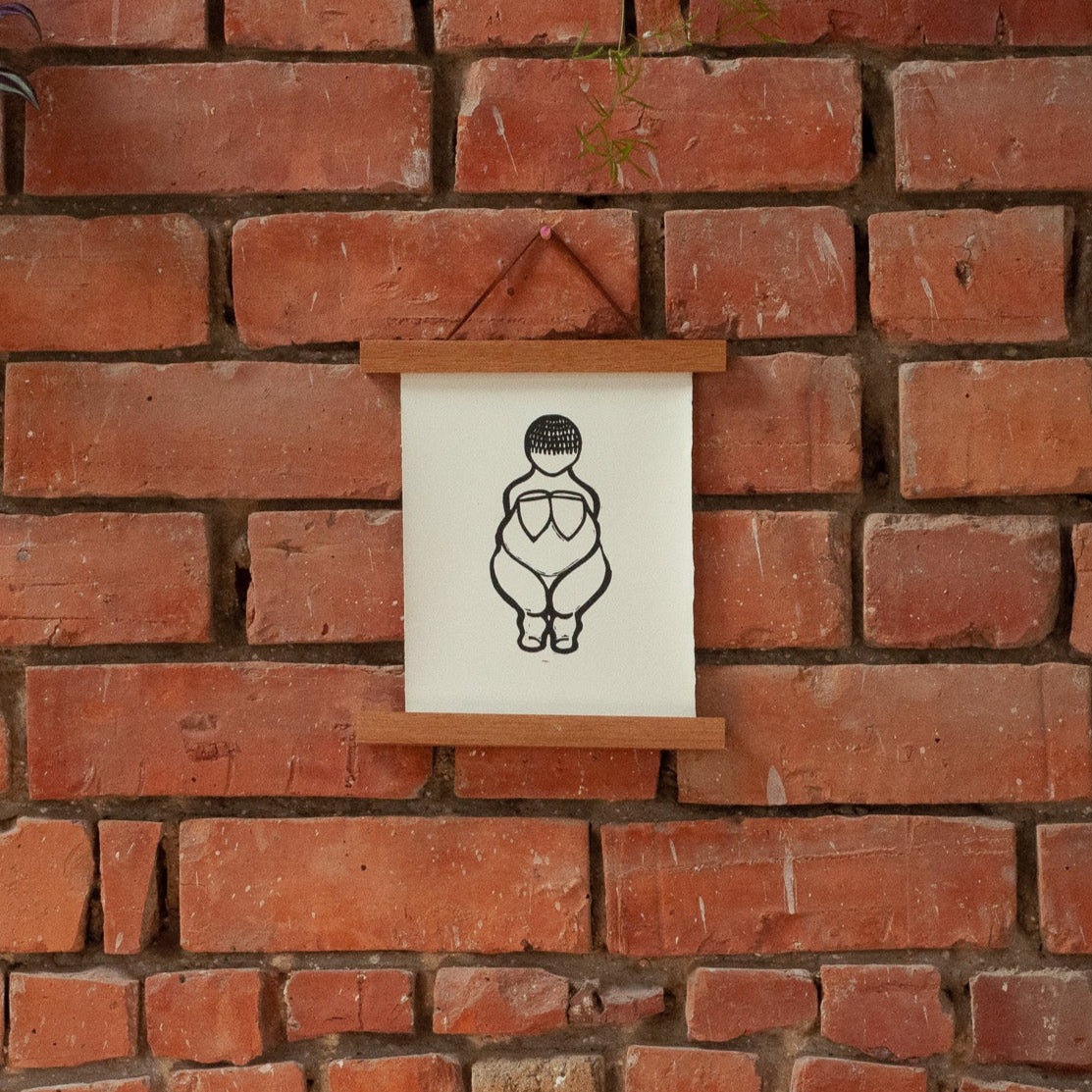 PREHISTORIC VENUS | GODDESS | linocut print image 4