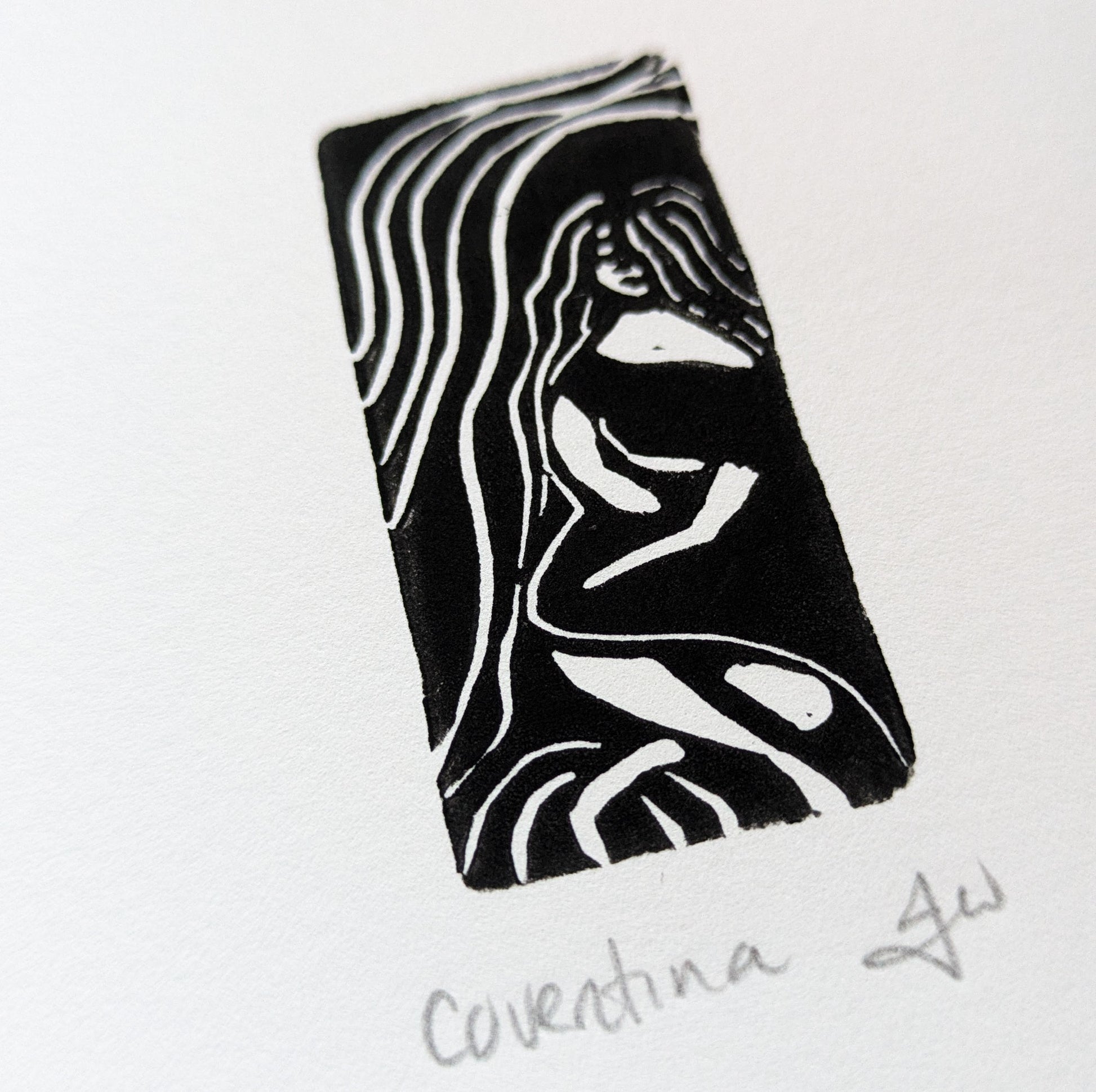 COVENTINA BRITISH WATER GODDESS | Miniature eraser print image 2