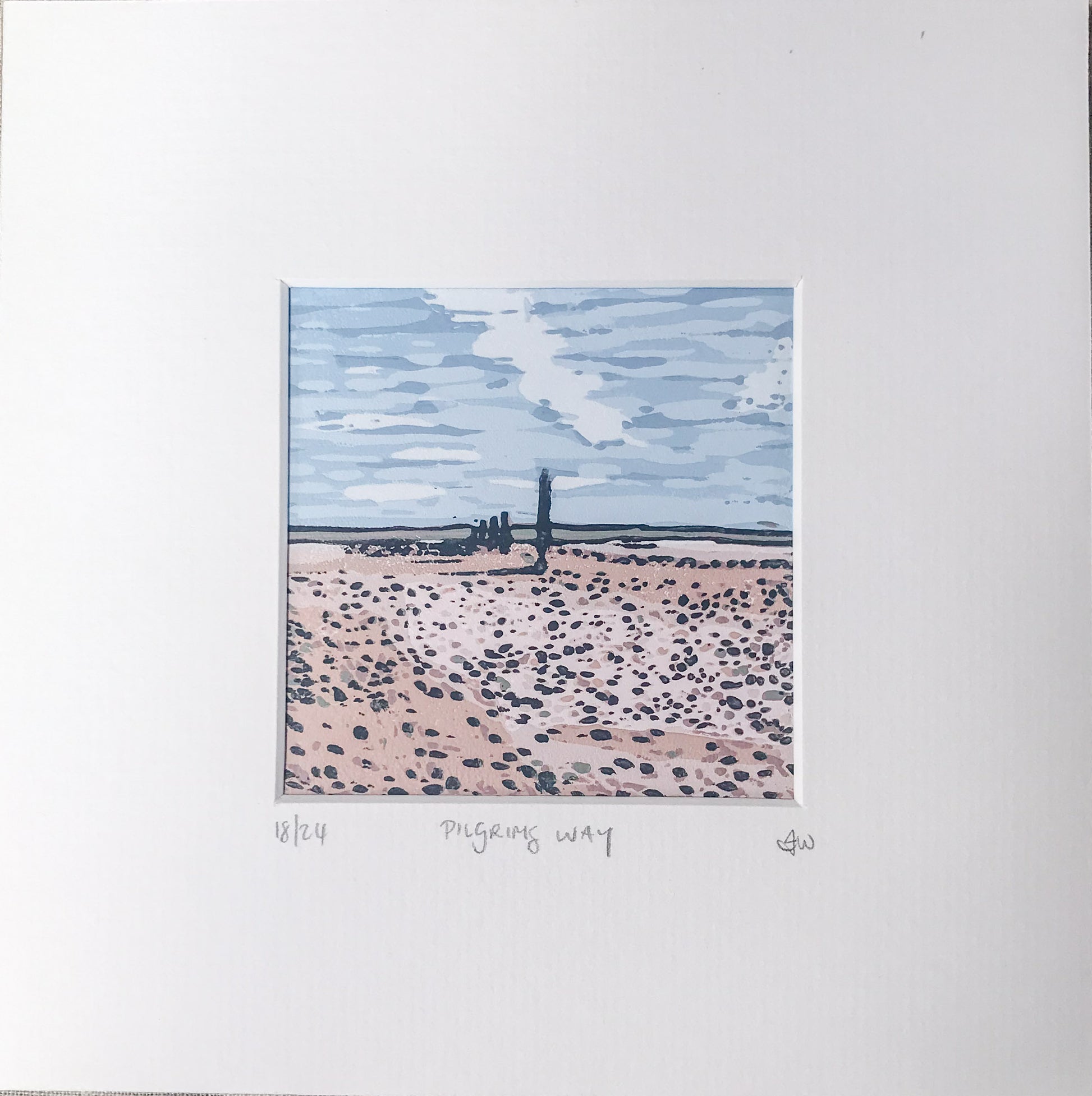 PILGRIM'S WAY | Limited edition linocut print image 5