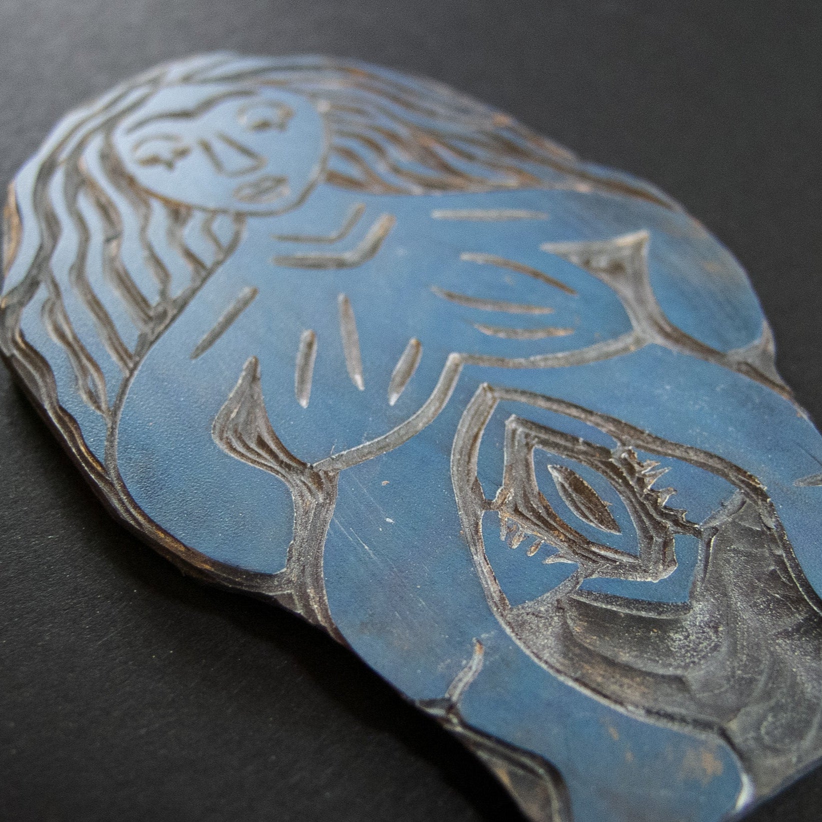 SHEELA NA GIG | GODDESS | Original Linocut Print image 4