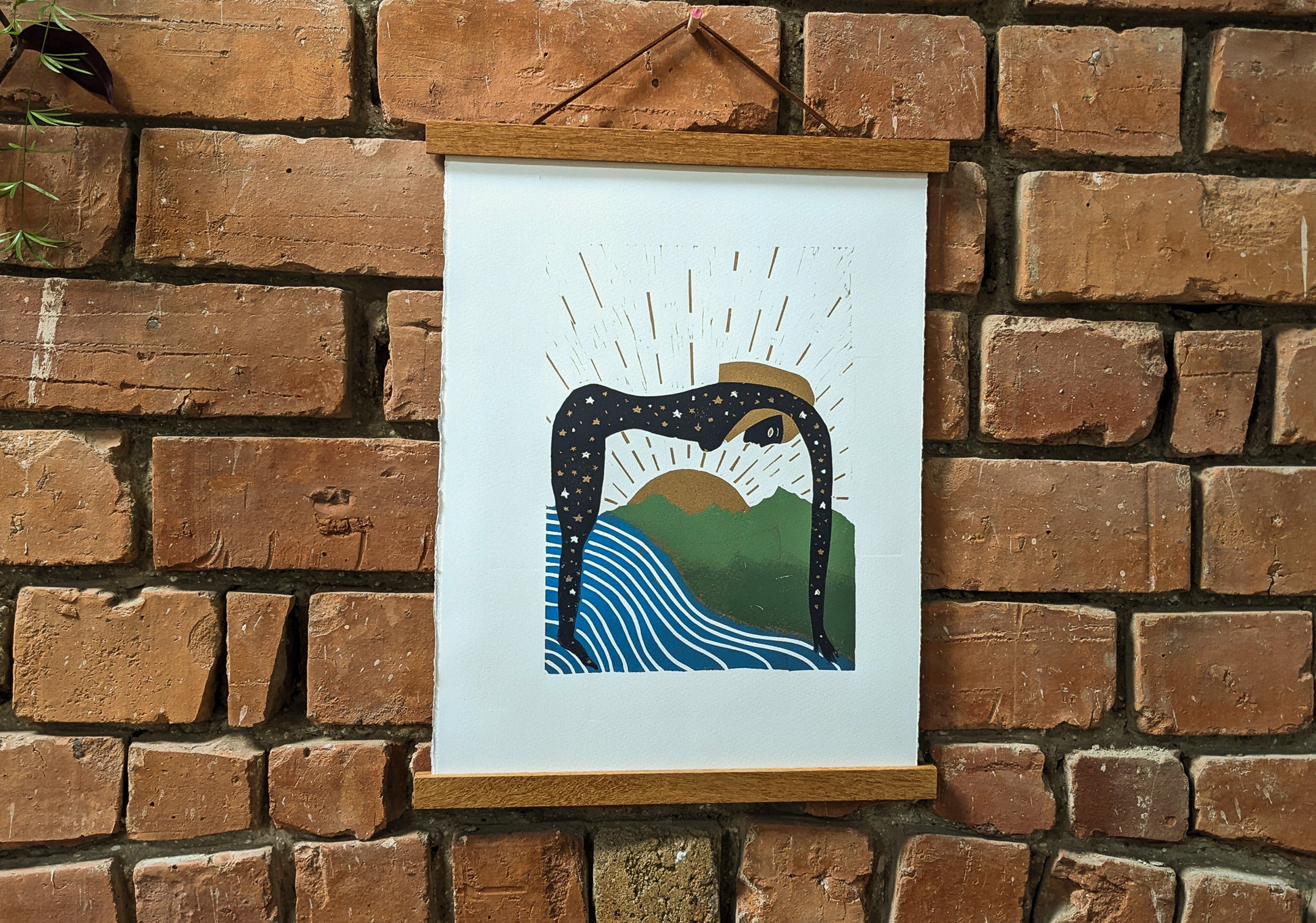 GODDESS NUIT | Limited edition linocut print image 3