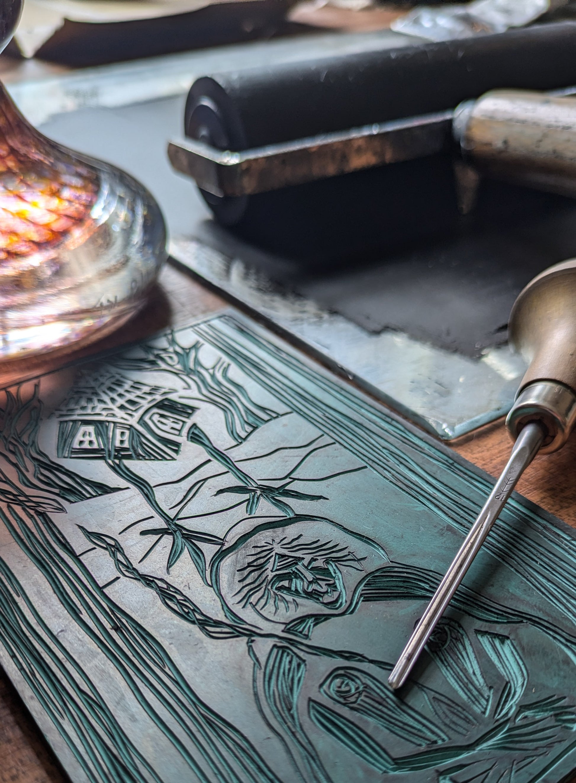 BABA YAGA ORACLE CARD | HANDMADE LINOCUT DESIGN image 8