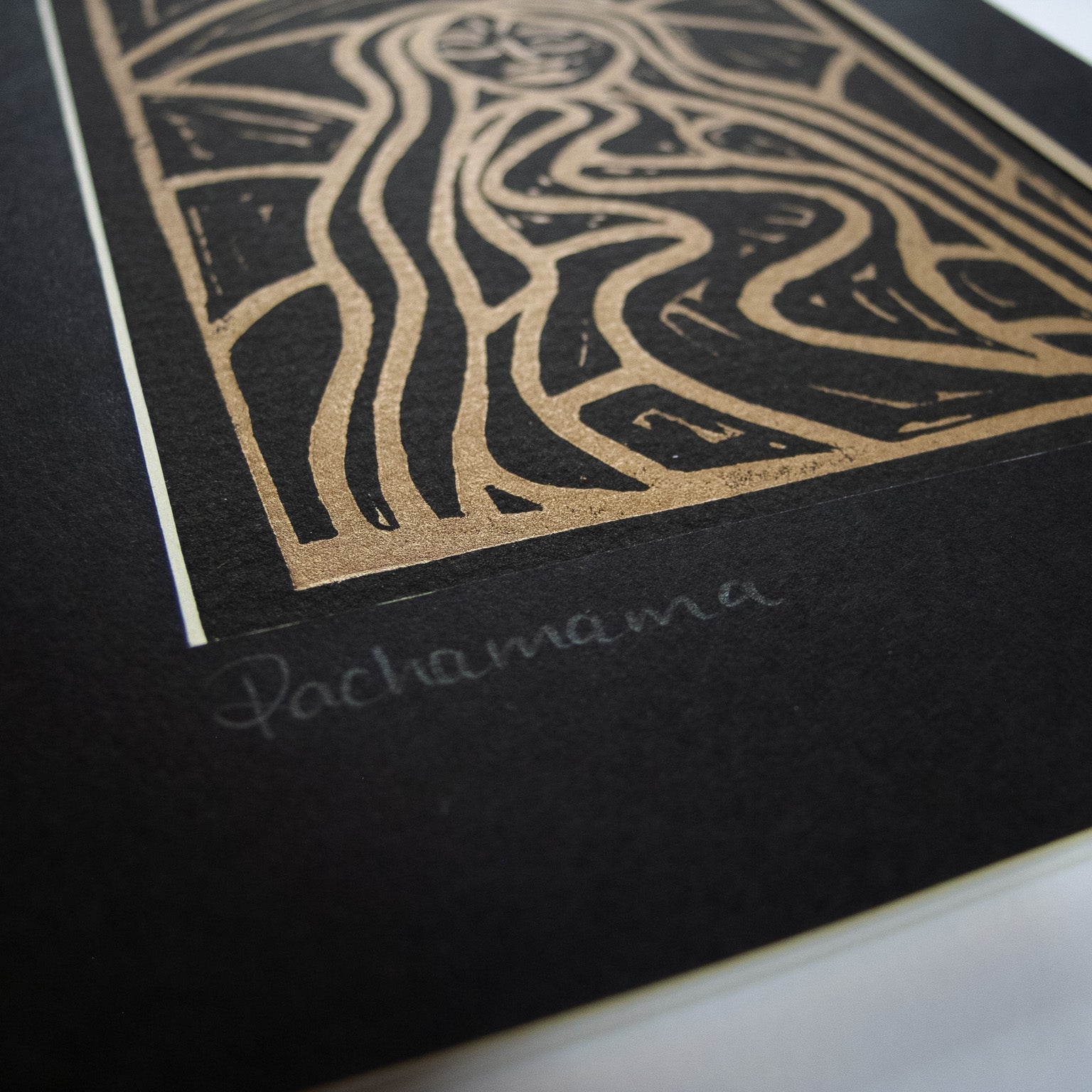 PACHAMAMA | EARTH MOTHER | linocut print image 3