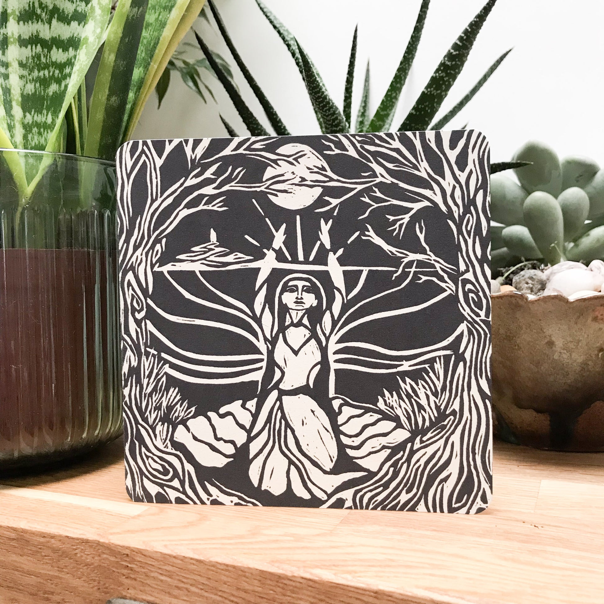 MORGANA LE FAY | Greeting card | Linocut design image 5