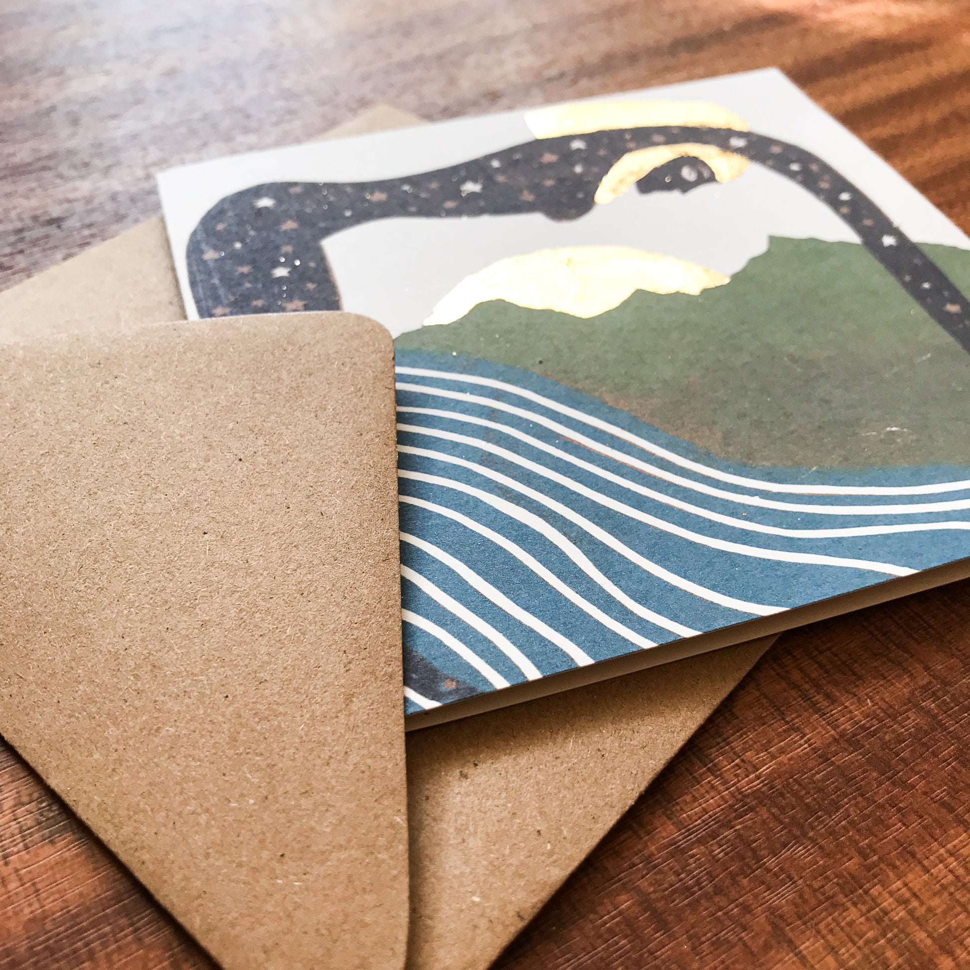 GODDESS NUIT / NUT | Greeting card | Linocut design image 4