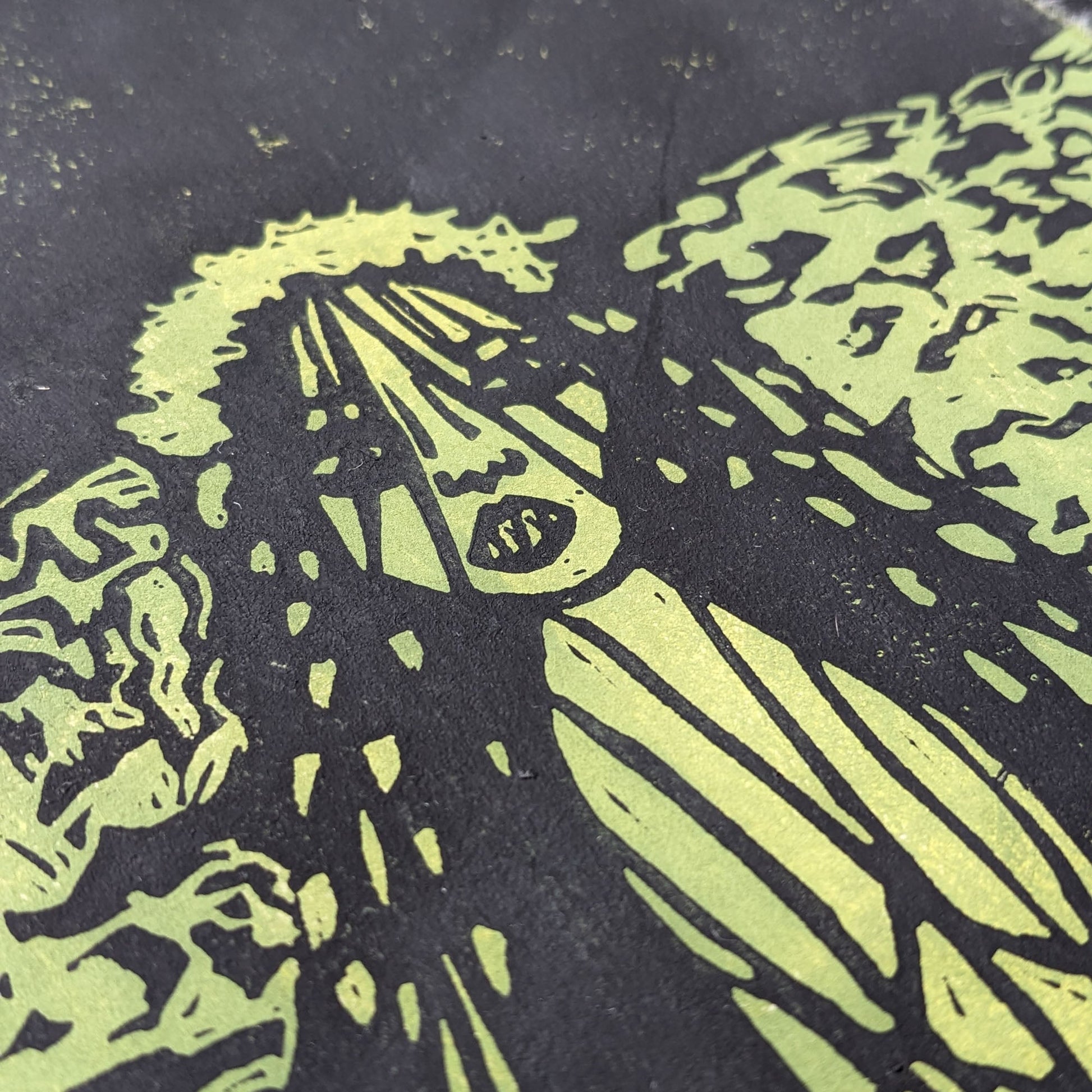 JENNY GREENTEETH | Original Linocut Print image 7