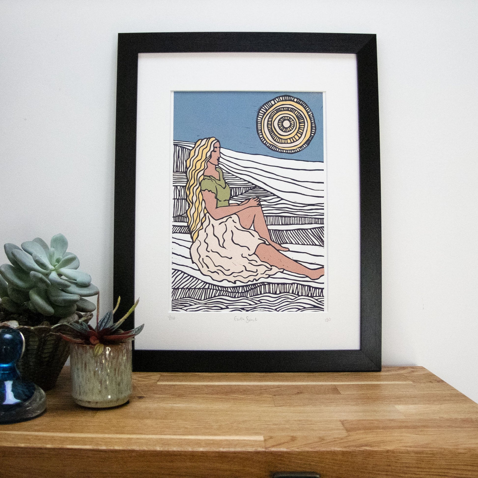 GODDESS DEMETER | Limited Edition Linocut print image 3