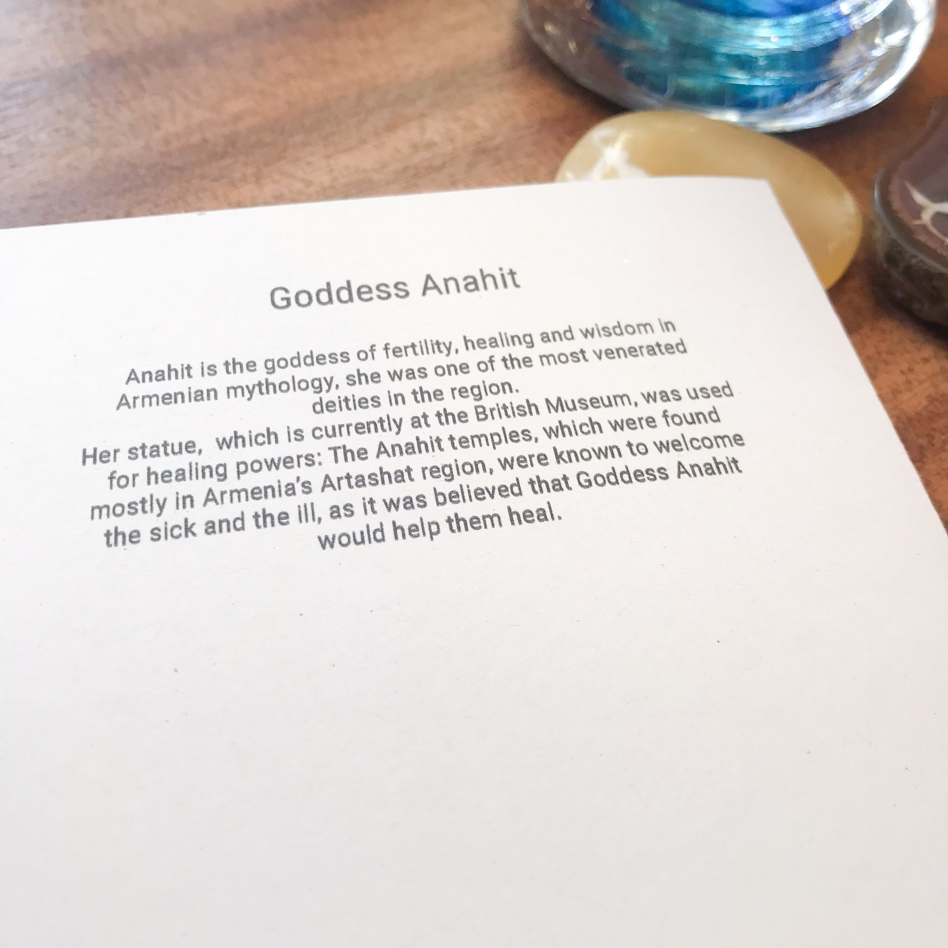 GODDESS ANAHIT | Greeting card | Linocut design image 5