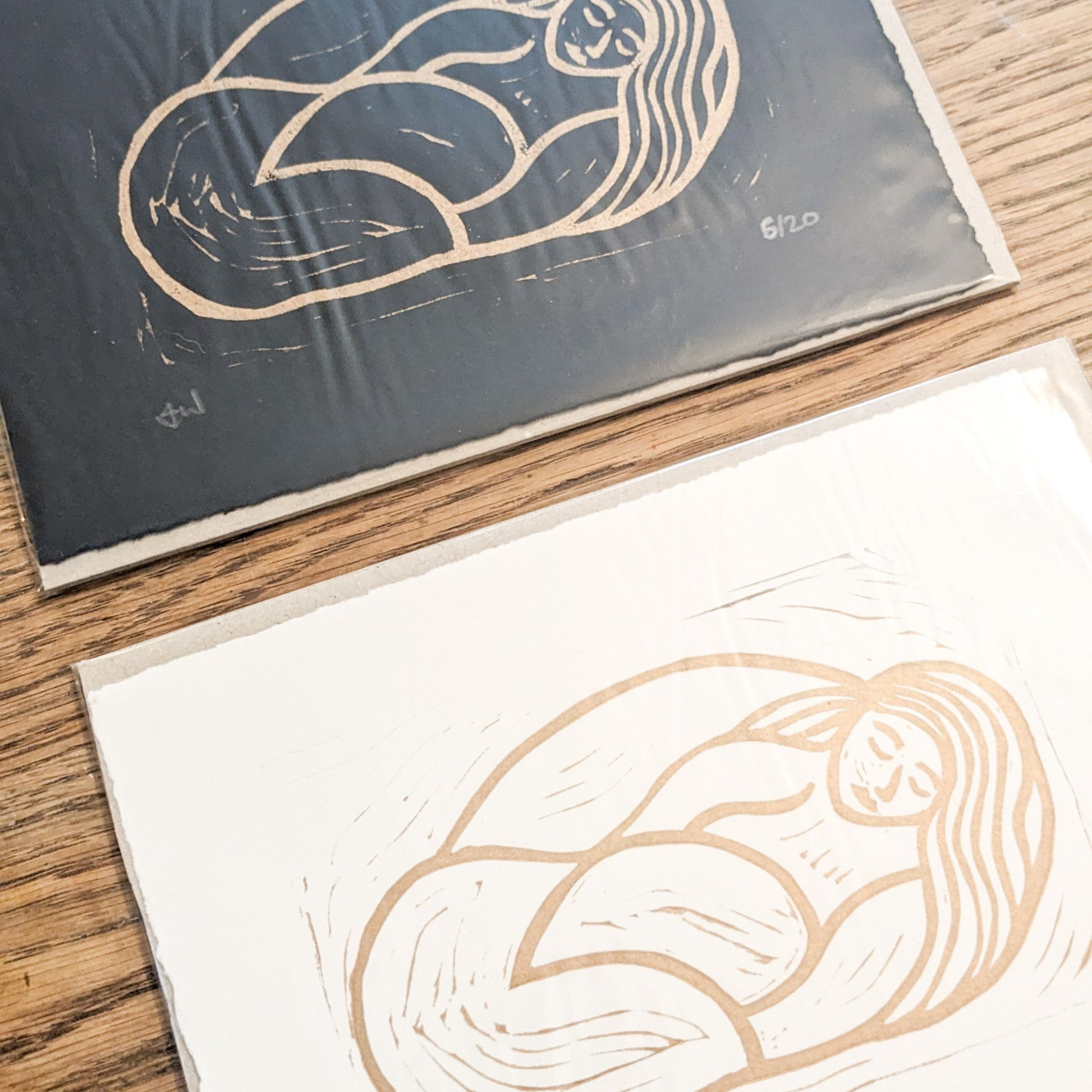GAIA MOTHER EARTH | Linocut print 3 versions image 8