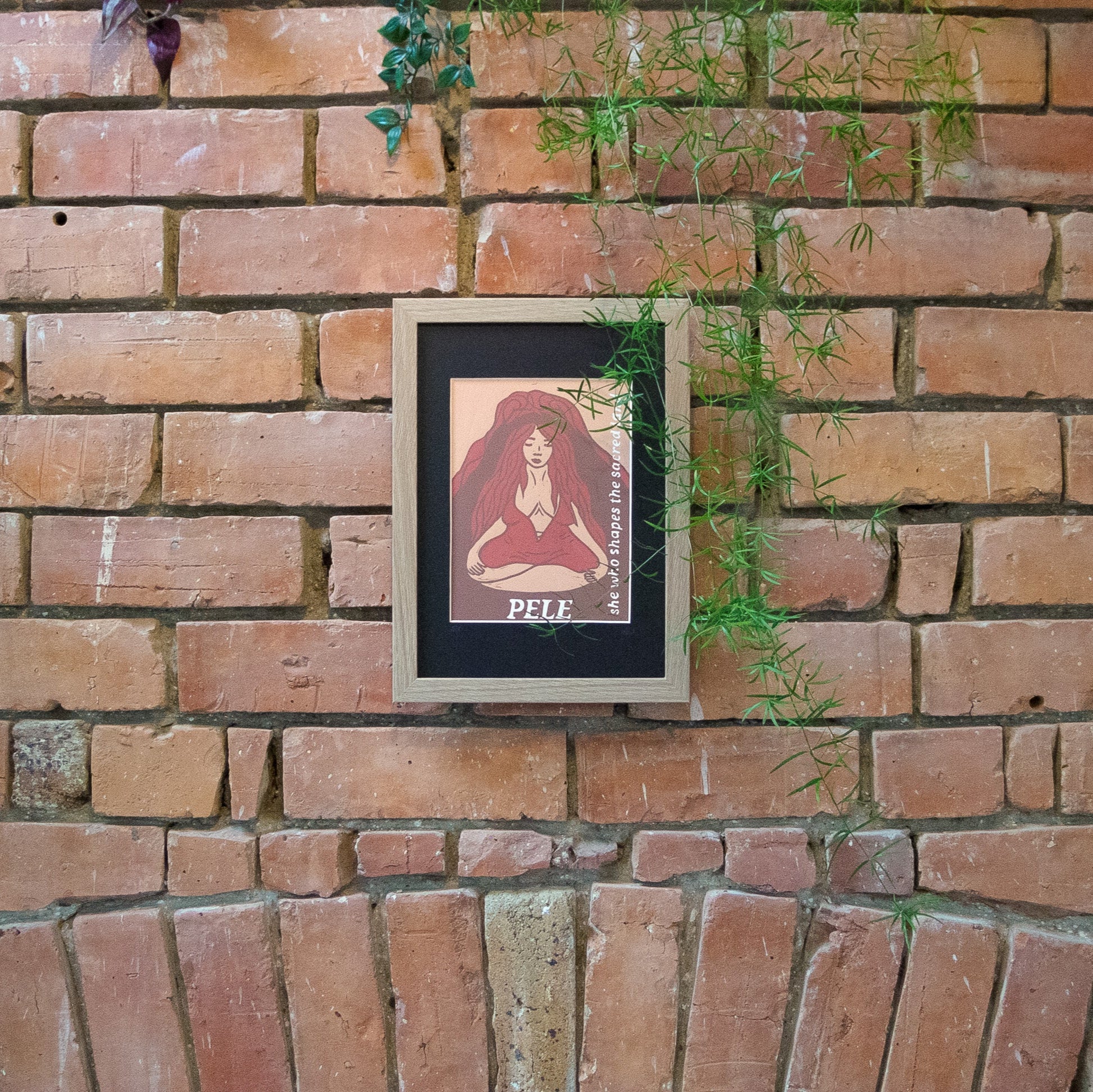 GODDESS PELE | Limited edition linocut print image 2