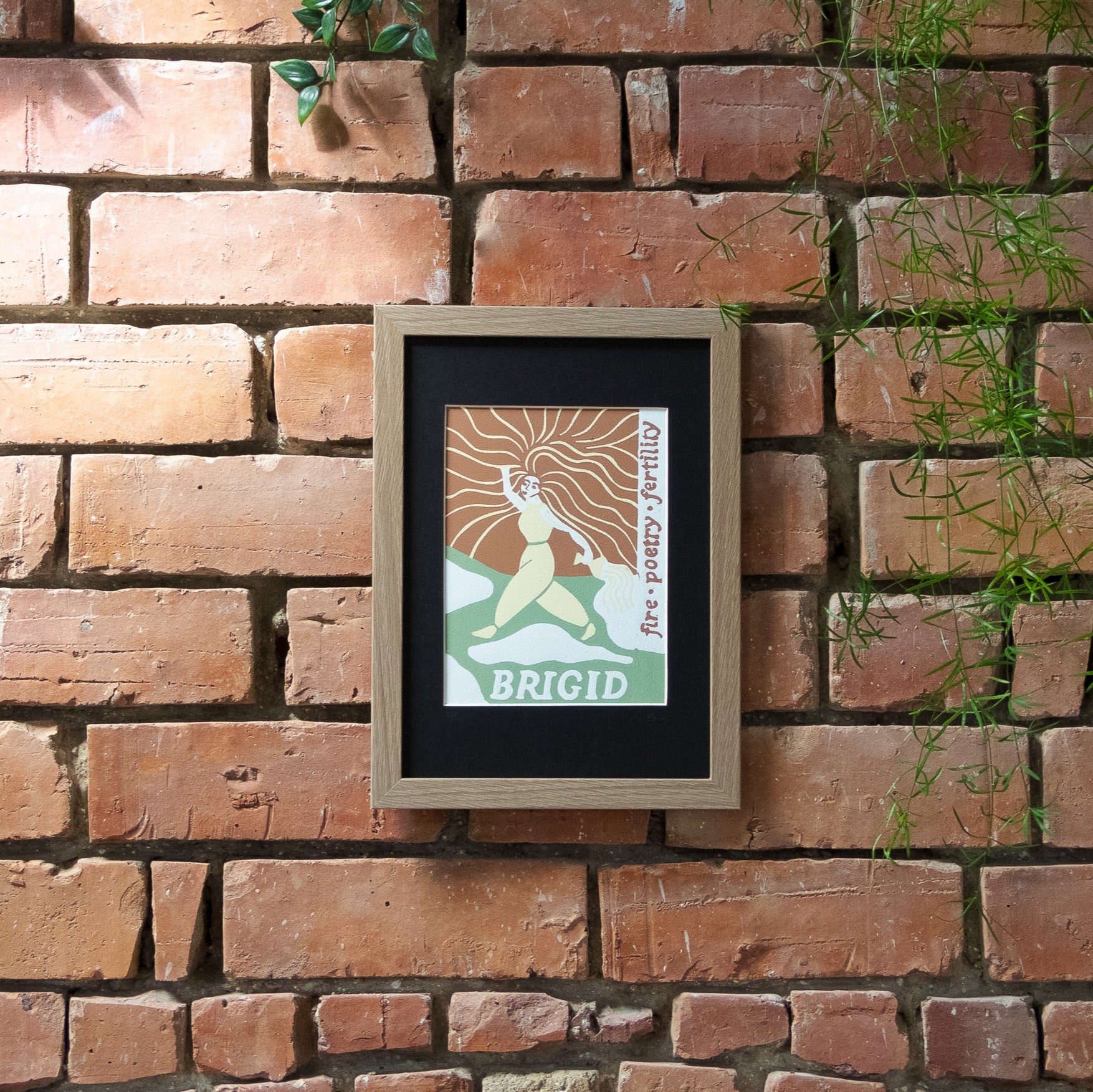 GODDESS BRIGID | Limited edition linocut print image 2