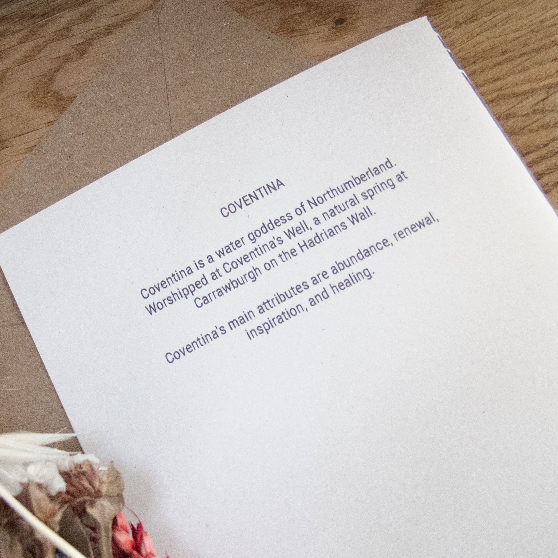 COVENTINA GODDESS | Greeting card | Linocut design image 4