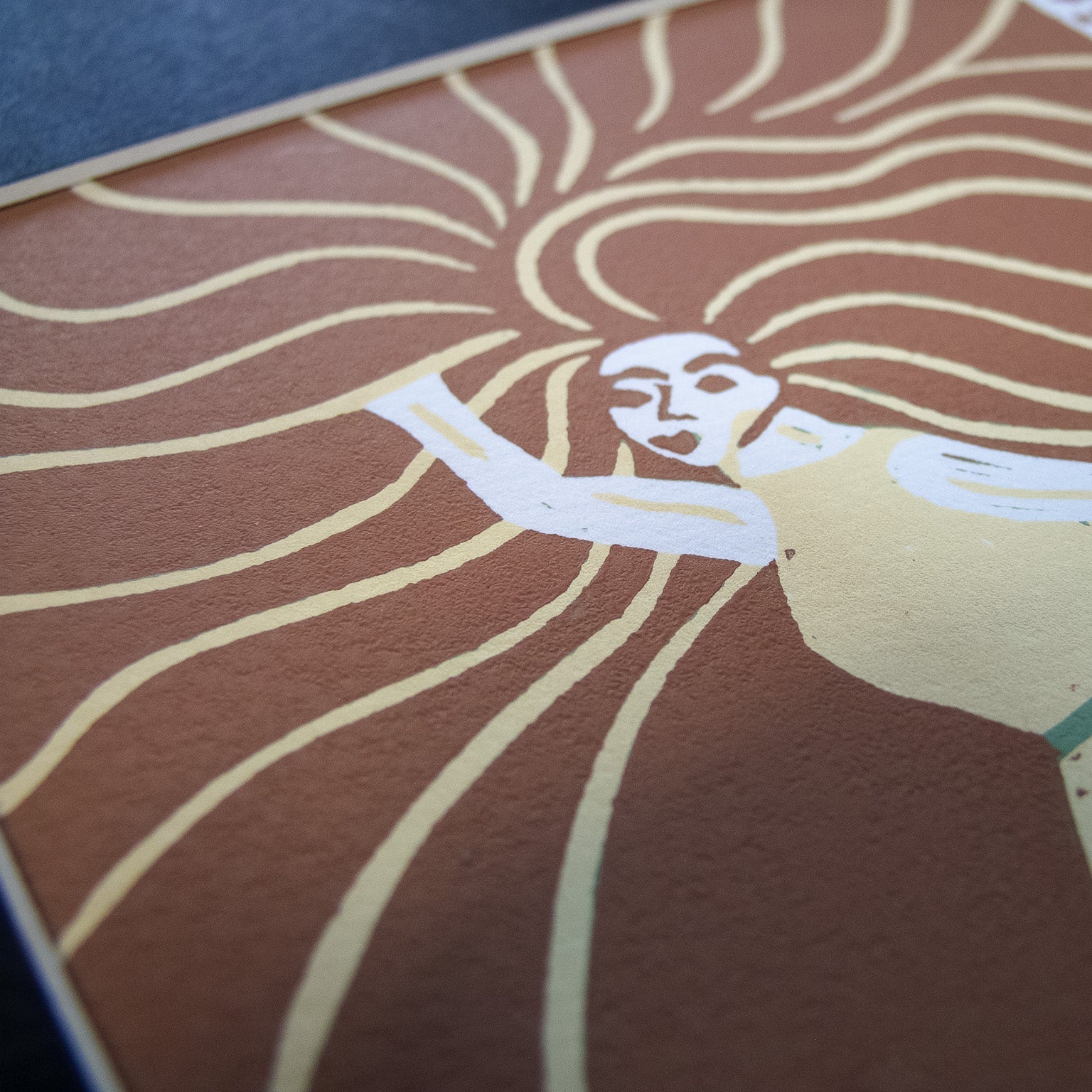 GODDESS BRIGID | Limited edition linocut print image 1