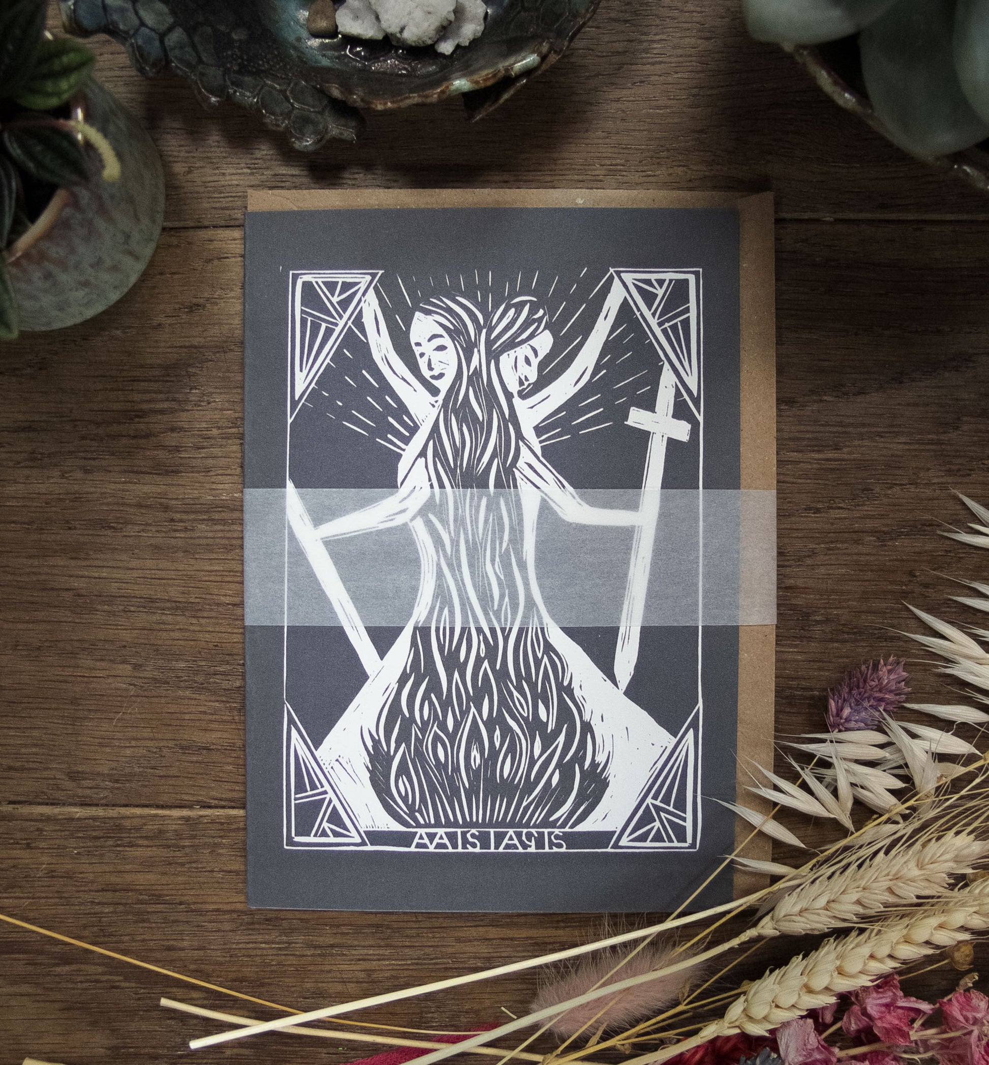 WARRIOR GODDESS | THE ALAISIAGAE | Greeting card image 0