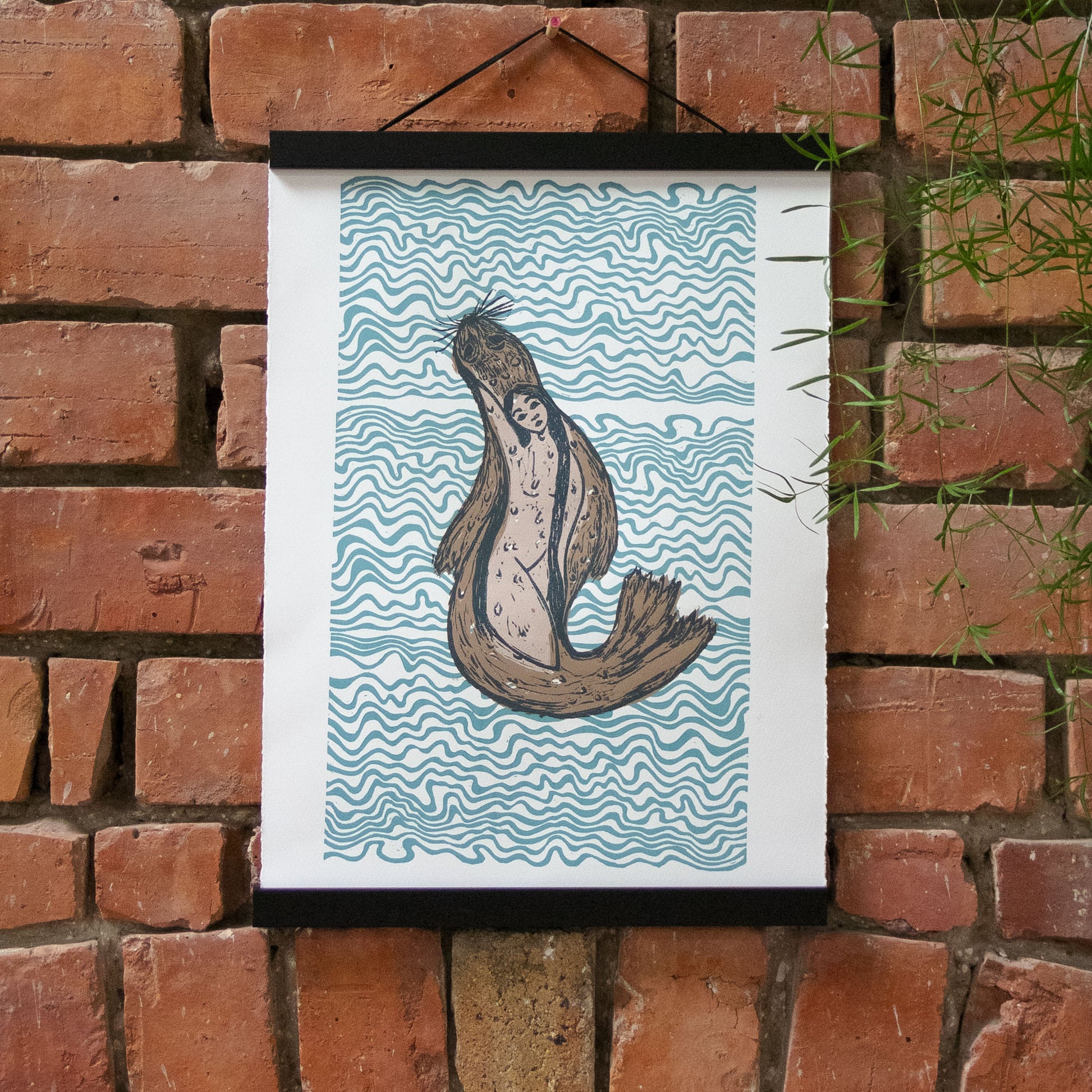 THE SELKIE | Original Linocut Print image 2