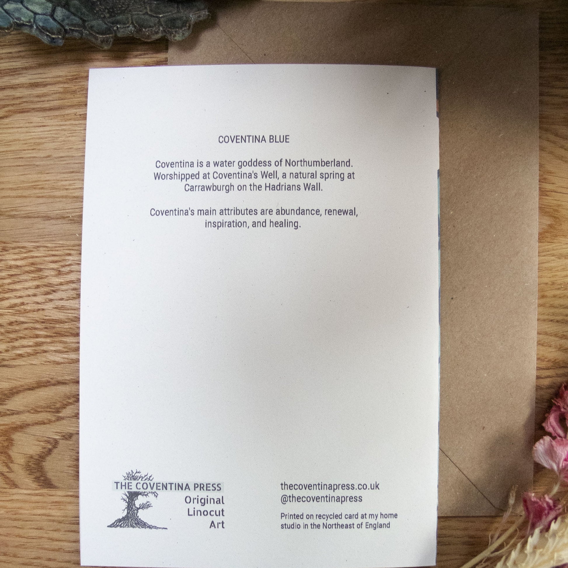 COVENTINA BLUE | Greeting card | Linocut design image 4