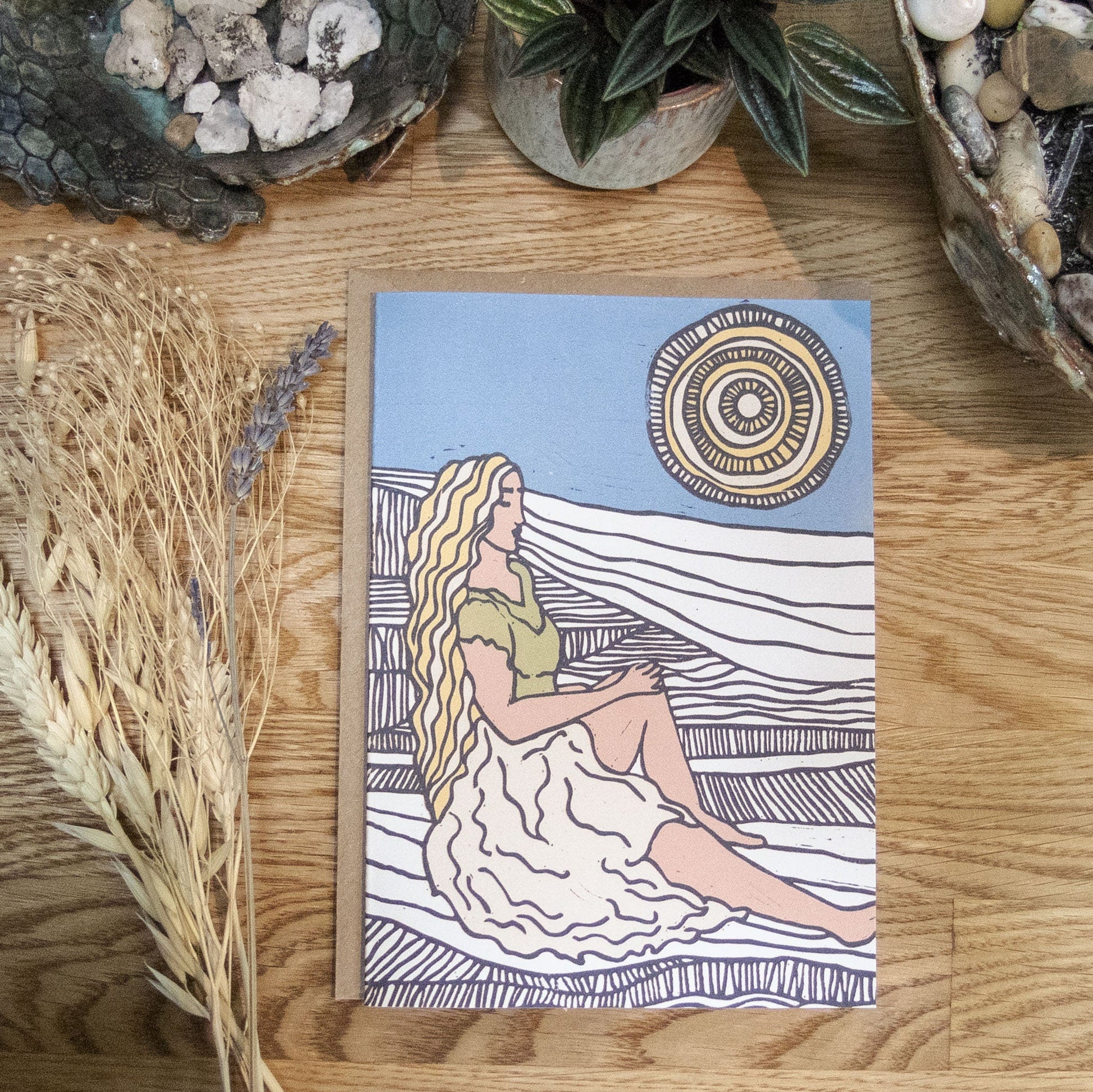Divine Femininity goddess greeting cards |3, 5 and 10 packs | Mythological witchy cards
