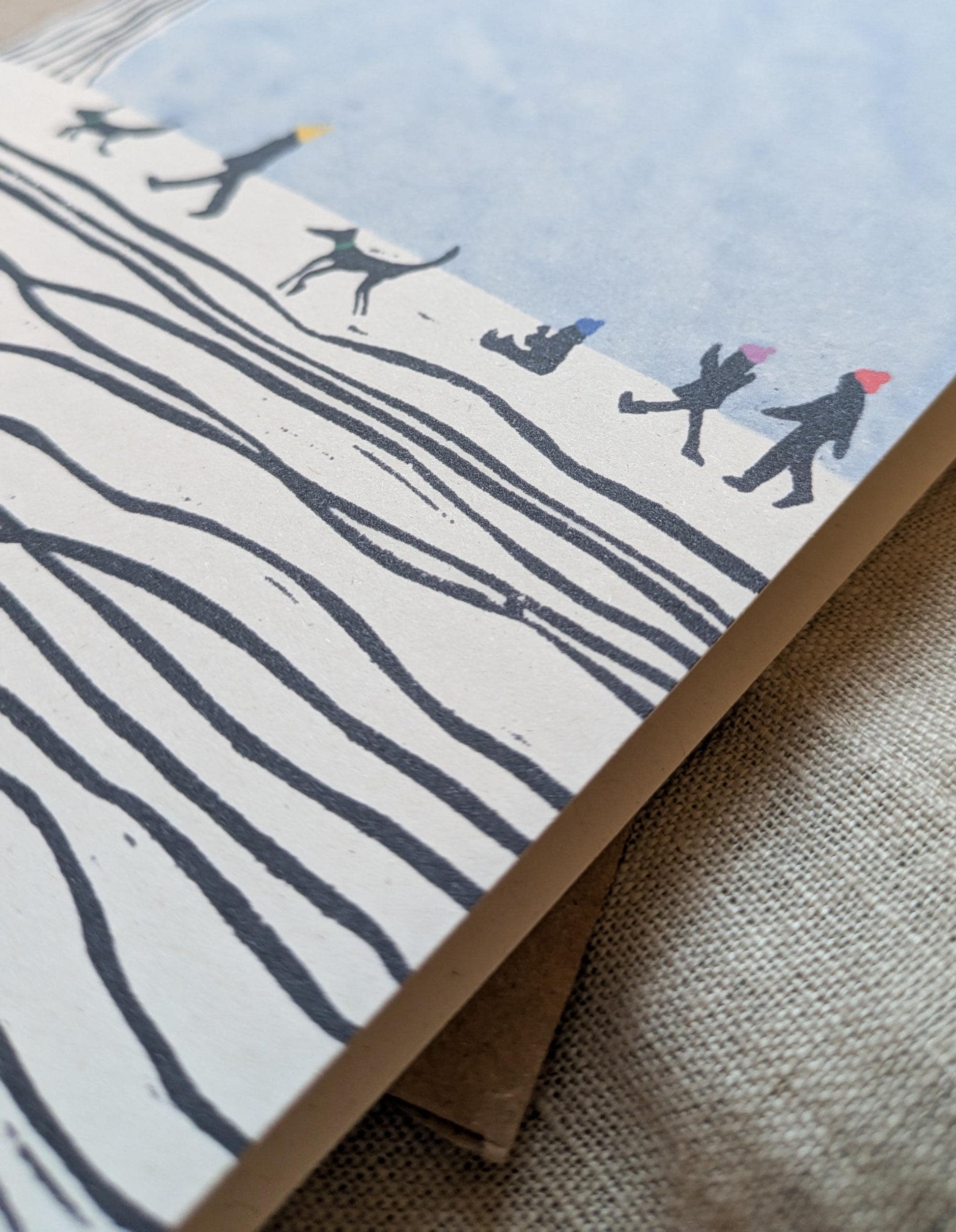 Christmas Walk with Dogs Christmas cards Pack of 4 or 10