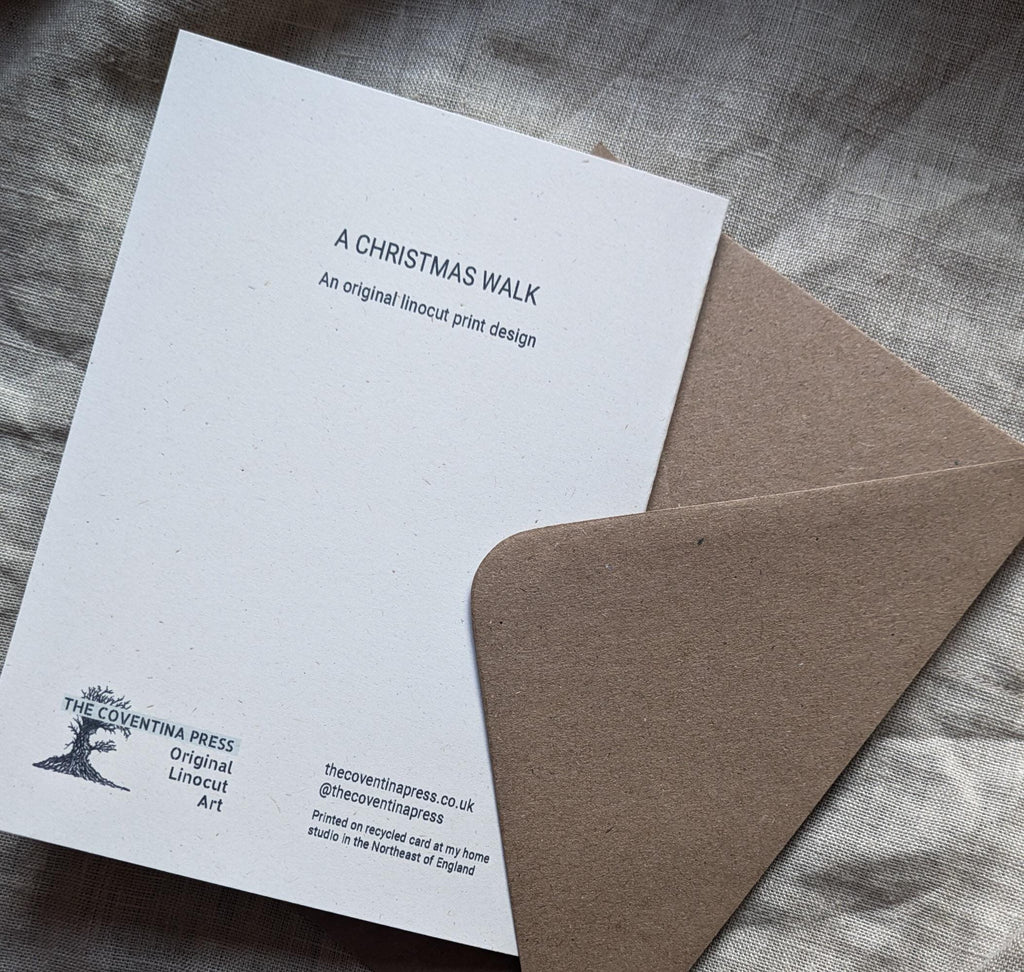 Christmas Walk with Dogs Christmas cards Pack of 4 or 10