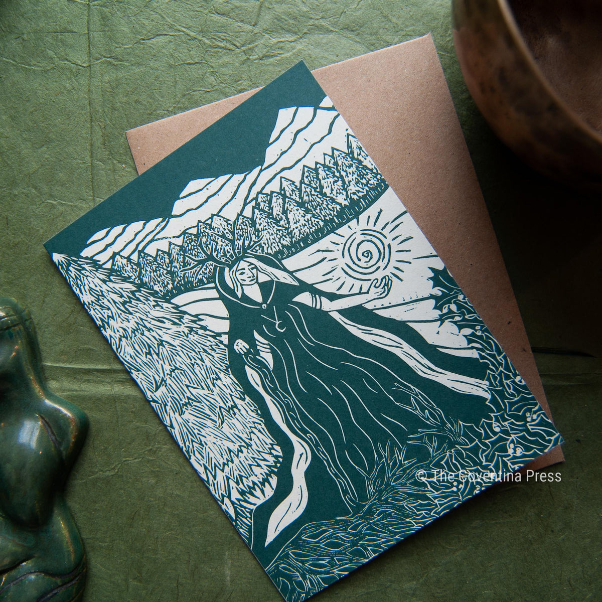 Wheel of the Year Greeting Card multipack | Linocut design
